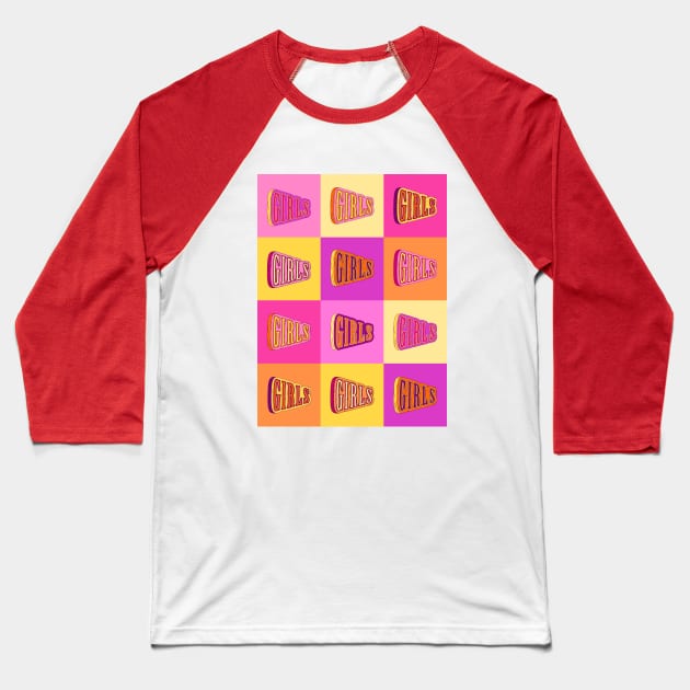 Girls Baseball T-Shirt by Kanvis